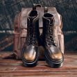 Lichidare stocuri - preturi extrem de mici 33 Bocanci dama piele cu platforma maro HELTER Vintage Brown