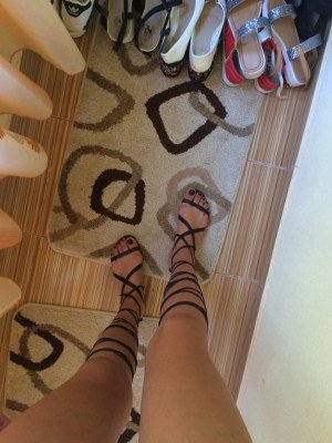 Sandale gladiator lungi - Recenzie Cristina Hainagiu Facebook